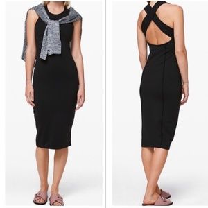 Lululemon Picnic Play Bodycon Cross Back Midi